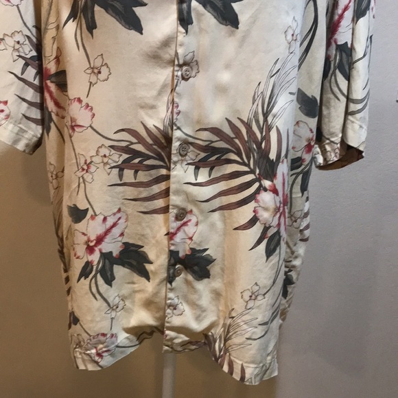 KulaKula Tropical Men's Silk Shirt-Size L - Picture 6 of 7